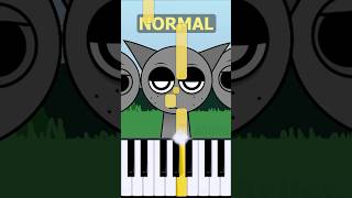 Gray Theme Incredibox Sprunki Retake  Normal Vs Horror on piano [upl. by Bette-Ann]