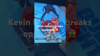 Kevin holland breaks opponents arm during UFC ufc fighting ufc302 [upl. by Aratnahs]