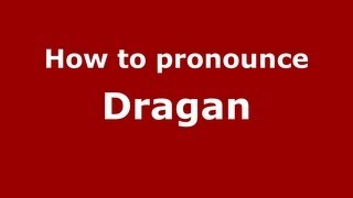 How to Pronounce Dragan  PronounceNamescom [upl. by Yesteb14]