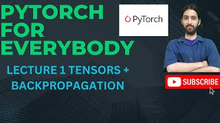 PyTorch Lecture 1 tensors and backpropagation pytorch datascience ai deeplearning [upl. by Phare]