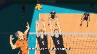 Tanakas Supreme Line Shot  Haikyuu To the Top 2nd Season HD  ハイキュー 烏野vs稲荷崎 [upl. by Jola291]