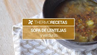 SOPA de LENTEJAS Y VERDURAS 🥣🥦 [upl. by Delanty]