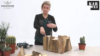 KARWEI  DIY Bloembak van haardhout met Sarah Dikker [upl. by Ai974]