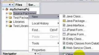 99 Sec Opening a Sample XML Schema in NetBeans [upl. by Sined945]