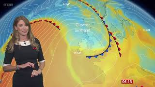 Elizabeth Rizzini BBC Weather 10th November 2024 [upl. by Etsirk]