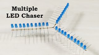 Multiple LED Chaser light Circuit [upl. by Rusert]