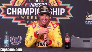 NASCAR at Phoenix Raceway Nov 2024 Joey Logano post race [upl. by Eiralav]