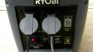 Ryobi generator RYi2000 small load test [upl. by Alage304]