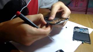 Samsung Galaxy S i9000 front panel and LCD disassembly [upl. by Damaris677]