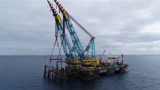 The decommissioning campaign of the Miller platform  Saipem 7000 [upl. by Purity452]