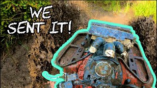 Built CanAm Outlander 800 Destroys Swamp MUD FLYING [upl. by Amalita860]