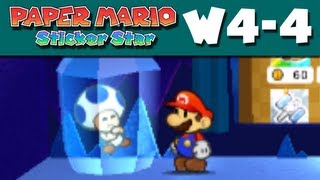 Paper Mario Sticker Star  W44  ShavedIce Cave Nintendo 3DS Gameplay Walkthrough [upl. by Eiluj708]