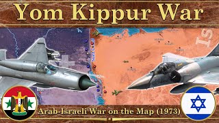 Yom Kippur War ⚔️ ArabIsraeli War on the Map 1973 [upl. by Ahsya291]