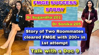 FMGE SUCCESS STORY  2 Roommates crossed 200 in 1st attempt  Talk with a Doc 9 [upl. by Aniuqahs676]