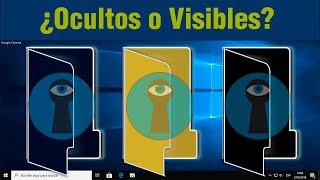 Ocultar Visualizar y Restablecer carpetas y archivos ocultos en Windows 10 [upl. by Joshi]