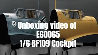 Unboxing video of DID E60065 Bf109 Cockpit Grey Blue  Sand [upl. by Aluk]