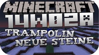 Minecraft 14w02a  Trampolin Neue Steine besseres Verzaubern und mehrHD Deutsch [upl. by Yajeet386]