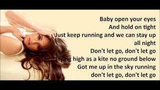 Lea Michele  Dont Let Go with lyrics [upl. by Lecroy]