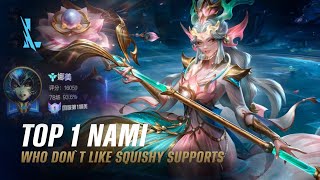 Wild Rift NAMI  TOP 1 Prestige Splendid Staff Nami S14 Ranked Gameplay  Build [upl. by Trakas]