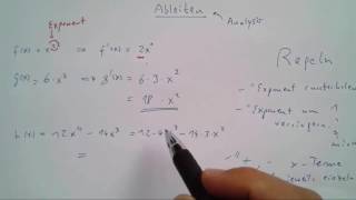 Ableiten Ausklammern  simpel und einfach  2016  MatheAbi Analysis  1 [upl. by Yonah]