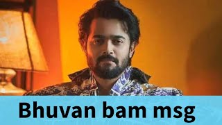 BHUBAN BAM SPL MESSAGE TO HIS FANS  BB KI VINES TAZA KHABAR 2  BHUVAN BAM WEB SERIES [upl. by Nabi]