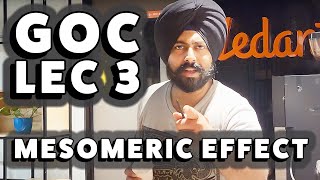 GOC Lec 3  Mesomeric Effect amp Resonance  JEE  General Organic Chemistry Pahul sir  2024 2025 [upl. by Stormy]