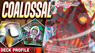 COALOSSAL VMAX deck from VIVID VOLTAGE in ACTION Pokemon TCG Online [upl. by Rodnas]