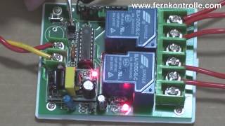 2 Kanal funkschalter mit handsender ac220v funkschlater [upl. by Obie]