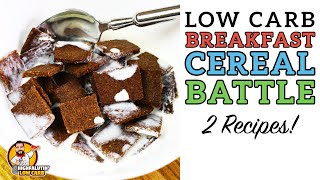 Low Carb CEREAL Battle  The BEST Keto Breakfast Cereal Recipe [upl. by Nodnil]