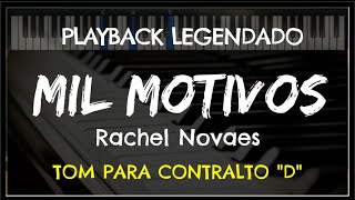 🎤 Mil Motivos PLAYBACK LEGENDADO  TOM CONTRALTO quotDquot Rachel Novaes by Niel Nascimento [upl. by Lunsford413]