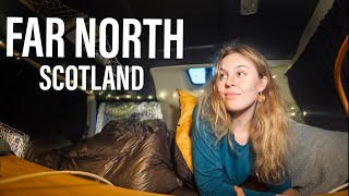 Truck Camping ALONE At The MOST Far Point In Great Britain  NC500 [upl. by Maril]