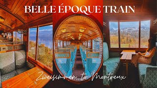 HOW TO TAKE THE GOLDEN PASS BELLE EPOQUE TRAIN IN SWITZERLAND [upl. by Kimber]