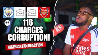 MANCHESTER CITY 22 ARSENAL  Psalm  NIGERIAN FAN REACTION PREMIER LEAGUE 2425 HIGHLIGHT [upl. by Deegan]