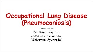 Occupational Lung Disease Pneumoconiosis Lecture11 Introduction Pathology Symptoms amp Treatment [upl. by Faunie93]