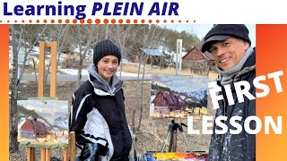 Plein Air Painting For BeginnersHow To Paint EN PLEIN AIR Step by Step [upl. by Ennairek]