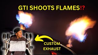 NEW UPGRADED GTI EXHAUST SHOOTS FLAMES [upl. by Afital]