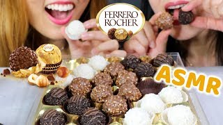 ASMR EATING FERRERO ROCHER CHOCOLATE 페레로로쉐 COLLECTION CRUNCHY EATING SOUNDS MUKBANG [upl. by Marigolda665]