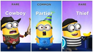 Minion Rush Cowboy VS Partier VS Thief [upl. by Elisabet]