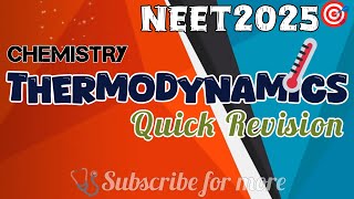 Thermodynamics class 11 Chemistry  One shot  🎯neet2025 neet quickrevision [upl. by Onailil]