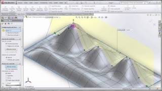 Aula 27  SolidWorks 2013 Superficies  Comando Superficie Forma Livre [upl. by Boehike]