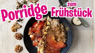 TCM PORRIDGE mit Zwetschken Walnüssen Honig und Zimt [upl. by Ahsiekram]