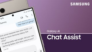 Translate texts on the Galaxy S24 series with Galaxy AI and Chat Assist  Samsung US [upl. by Enelaehs]