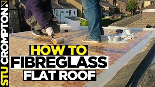 how to install GRP fibreglass flat roof tutorial part 2 [upl. by Airebma]