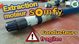 Réparation DIY de volet roulant  Tutoriel de démontage du moteur tubulaire Somfy  Partie 3 [upl. by Ellerret]