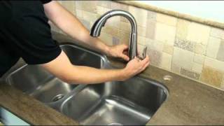 Pfister 1Handle PullDown Kitchen Faucet Installation HowTo  Elevate EXT [upl. by Vaenfila350]