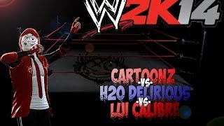 WWE 2K14  CaRtOoNz  Delirious  Lui Calibre YouTube Cage Match [upl. by Yeldar]