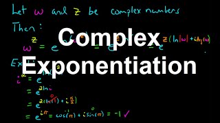 Complex Exponentiation [upl. by Cherin]