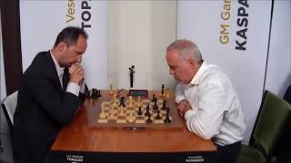 GM Topalov Bulgaria  GM Kasparov Russia FF Fisher Chess [upl. by Airoled]