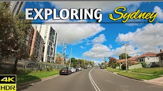 Driving Parramatta downtown Sydney Australia  4K I Modern city [upl. by Ewell810]