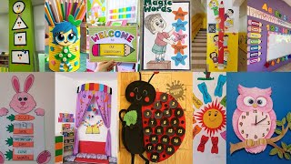 45 class decoration ideas for preschool  Preschool decoration ideas [upl. by Yeffej]